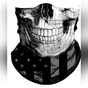 Set of 2 Skull Face Masks for Dust Wind Sun Protection